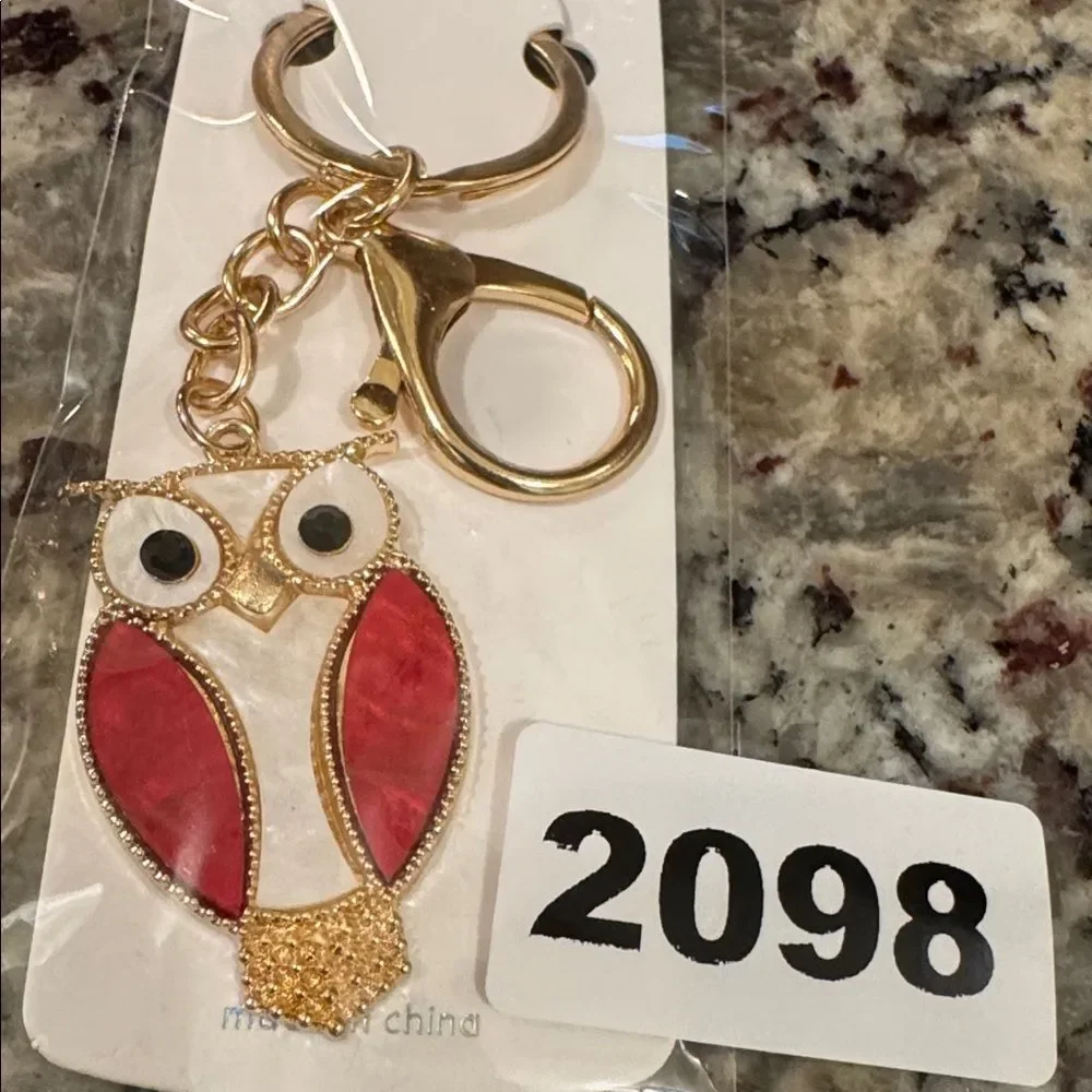 2098 Owl Key Ring‎ & Bag Charm